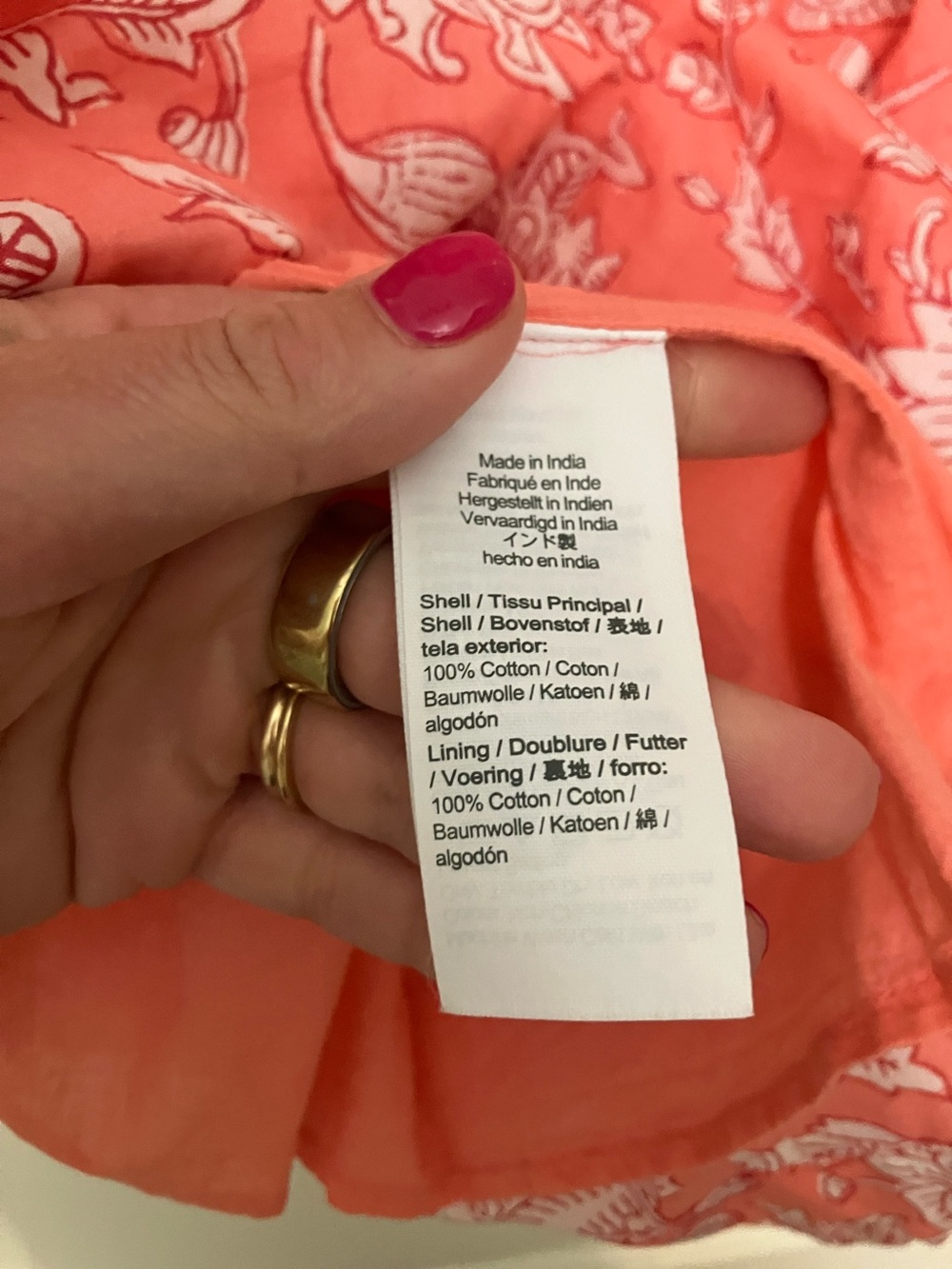 J. Crew Coral Pink Floral Midi Dress - Picture 5 of 7